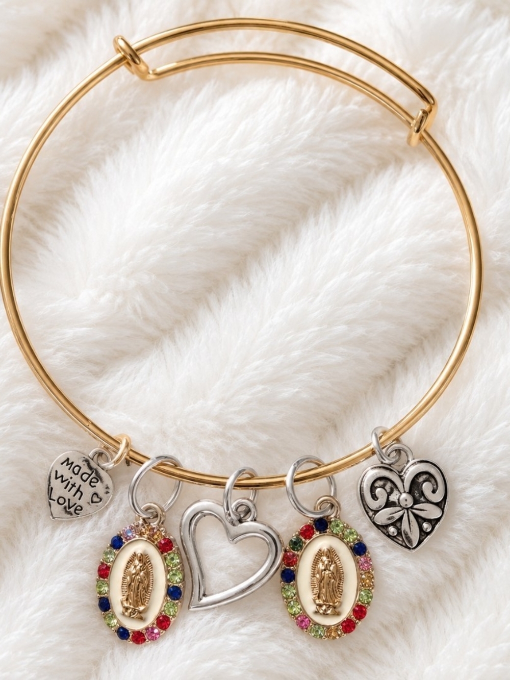 Handmade By Me Religious Charm Bracelet